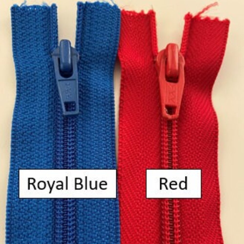 18" inch One-Way Non-Separating  size 5 Original YKK Zippers.